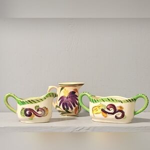 Small Creamer And Sugar Pair With Small Pitcher